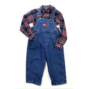 VINTAGE DENIM "TOMMY" BOYS OVERALLS SIZE 3/4